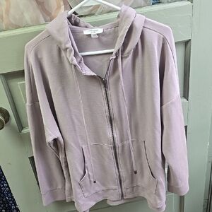 Lavender Zip-Up Hoodie